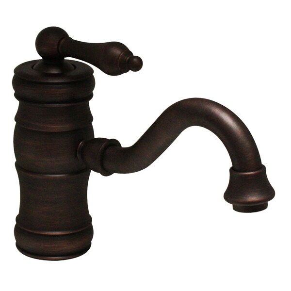 Whitehaus Sgl Hole/Sgl Lvr Lavatory Faucet W/ Traditional Spout And Pop-Up Waste WHSL3-9722-MB - main